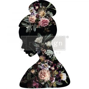 Transfer Floral Silhouette